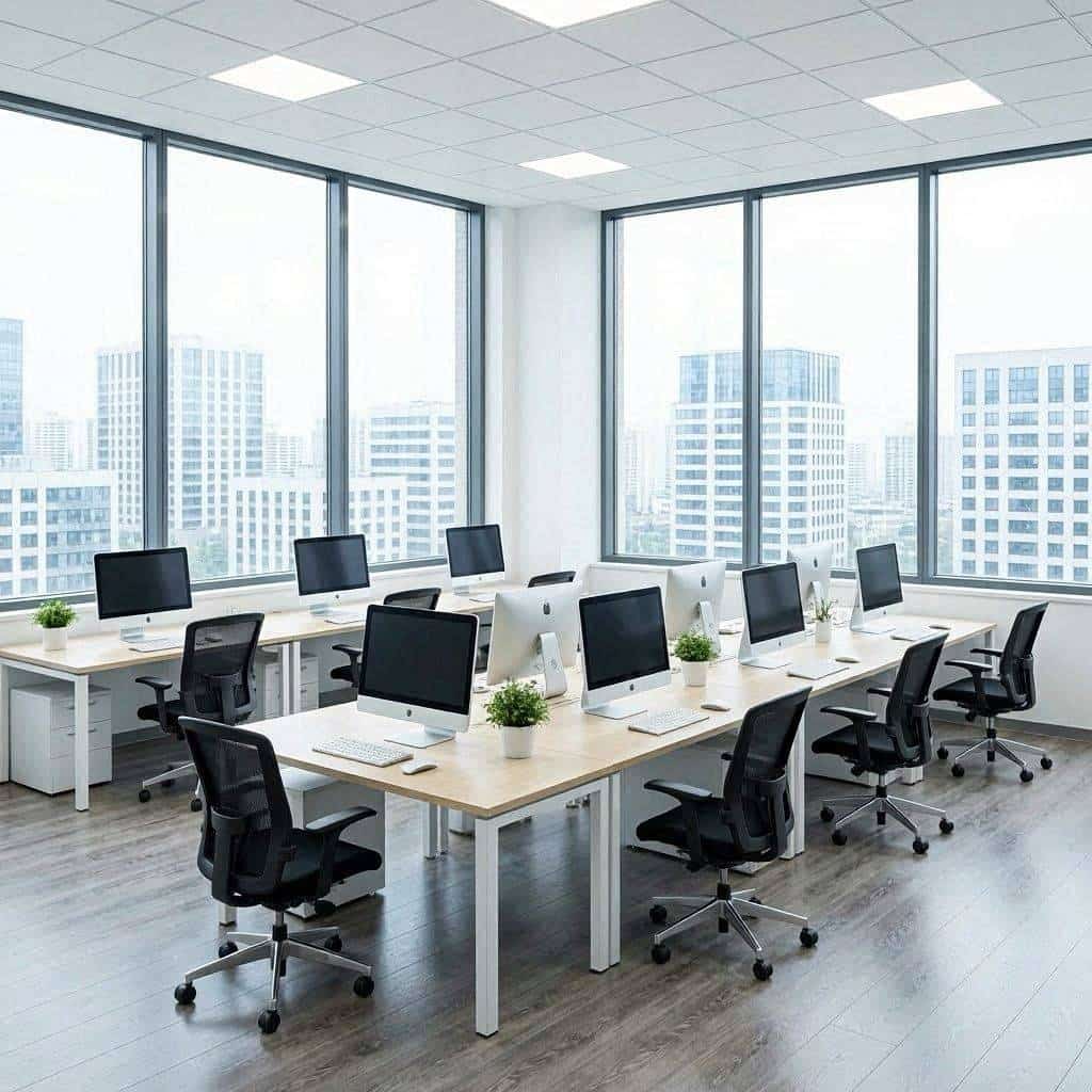 照明方案换季调整发生后产品团队该怎样校准写字楼办公的办公区绿植配置